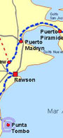 Mapa de Península Valdés & RVS