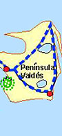 Mapa de Península Valdés & RVS