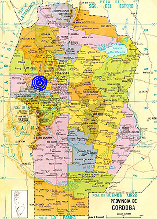 Mapa de Córdoba y PN